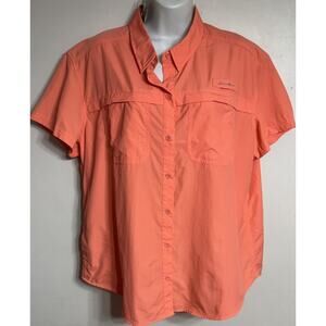 Eddie Bauer Shirt Women XL Adventure Pro Field Vented Button Hiking Fishing NEW